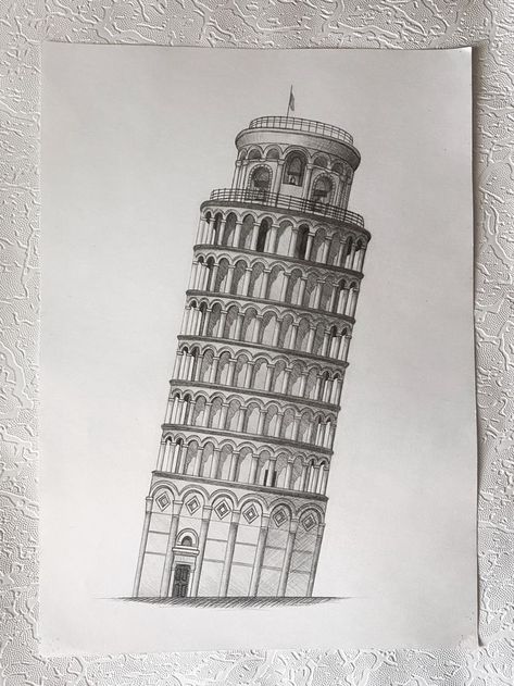 pisa. Leaning Tower Of Pisa Sketch, Landmark Drawings, Architecture Journal, Art Buildings, Architecture Drawing Presentation, Aesthetic Architecture, Architecture Drawing Sketchbooks, Perspective Drawing Architecture, Architecture Drawing Plan