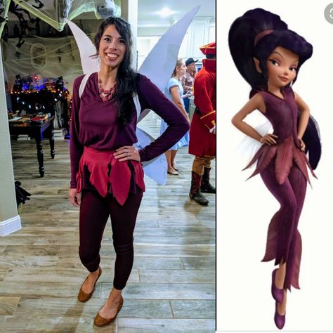 Vidia costume from Tinker Bell Disney movies, Christina Crosland 2019 Fairy From Tinkerbell, Vidia Costume, Tinkerbell Vidia, Tinkerbell Outfit, Bell Disney, Tinkerbell Movies, Tinkerbell Costume, Disney Fairy, Group Ideas