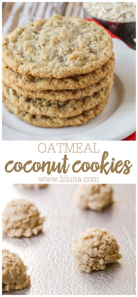 Healthy Coconut Oatmeal Cookies, Coconut And Oatmeal Cookies, Oatmeal Coconut Pecan Cookies, Oatmeal Coconut Cookies Chewy, Coconut Cookies Healthy, Coconut Oatmeal Cookies Recipes, Cookies Recipe Video, Coconut Oatmeal Cookies, Coconut Cookie