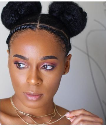 Bun Hairstyles Natural Hair, Natural Bun Hairstyles, Black Hair Bun, Natural Hair Pictures, Cute Bun Hairstyles, Cabello Afro Natural, Senegalese Twist Hairstyles, Hairstyles Natural Hair, Natural Hair Bun Styles