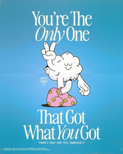 You’re The Only One That Got What You Got. I heard this the other day from an Alicia Keys Interview and I really wanted to make a piece… | Instagram You Are The Only One, You Got This, 2024 Design Trends, Retro Style Art, Trendy Shirt Designs, Best T Shirt Designs, Cute Inspirational Quotes, Trend 2024, Retro Graphics