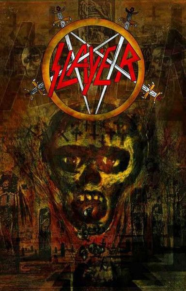 Slayer Poster, Arte Heavy Metal, Slayer Band, Cover Music, Club Decor, Heavy Metal Art, Extreme Metal, Heavy Metal Rock, Metal Albums