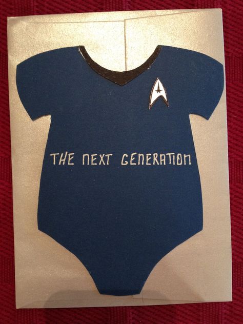 Star Trek Baby Shower - Onesie Uniform - The Next Generation Star Trek Baby Shower Ideas, Star Trek Decorations, Star Trek Nursery, Star Trek Baby, Star Trek Birthday, Star Trek Party, Star Trek Theme, Nerd Baby, Nerdy Baby