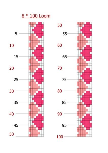 Free Bead Weaving Patterns, Bead Loom Patterns 9 Rows, 7 Row Bead Loom Patterns, Simple Bead Loom Patterns, Crochet Beaded Bracelets Patterns Free, Beading Bracelets Ideas, Loom Bracelet Patterns Free, Beading Loom Patterns Free, Bead Loom Designs Free Pattern