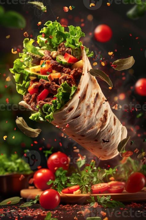 Shawarma Aesthetic, Shawarma Kebab, Shawarma Food, Burger Drawing, Food Logos, Döner Kebab, Fast Food Logos, Food Graphic Design, Cafe Art