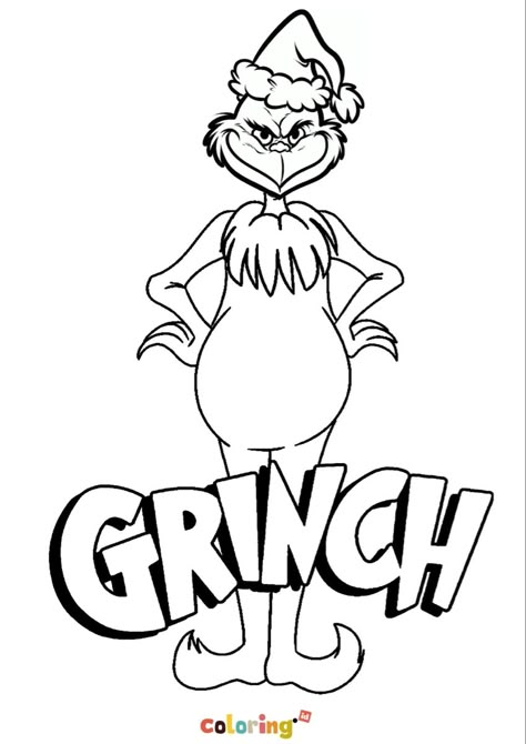 Immagini Grinch, Grinch Printable, O Grinch, Grinch Drawing, Grinch Coloring Pages, Kids Christmas Coloring Pages, Christmas Colouring Pages, Grinch Images, Der Grinch