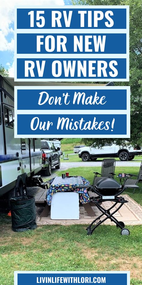 Rv Must Haves, Rv Camping Trips, Camping For Beginners, Rv Camping Tips, Camper Organization, Travel Trailer Camping, Rv Organization, Rv Maintenance, Rv Tips