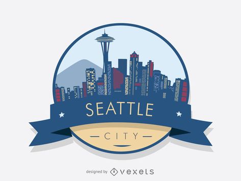 Seattle skyline badge design #AD , #Affiliate, #spon, #skyline, #badge, #design, #Seattle Seattle Logo, Chicago Souvenirs, Travel Highlight, Chicago Logo, Chicago Bean, Work Posters, Reels Cover, Gift Instagram, Circle Clipart