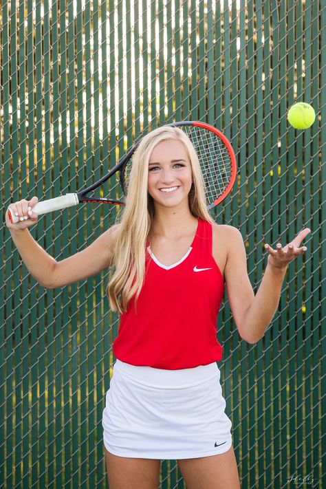 Abbi Nolte | Metamora Township High School Class of 2020 senior pictures | Shelby Photography Tennis Banner Poses, Tennis Senior Banner Poses, Tennis Media Day Poses, Tennis Poses Photo Ideas, Tennis Pictures Poses, Tennis Photoshoot Ideas, Tennis Poses, Tennis Senior Pictures, Tennis Workouts