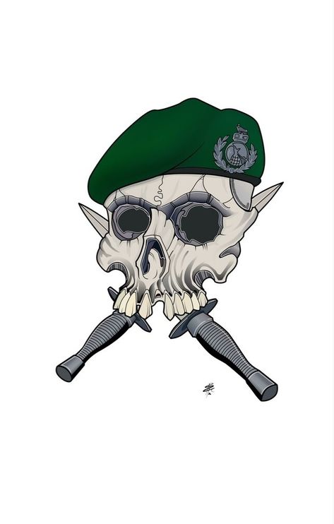 Commando Tattoo, British Royal Marines, Royal Marine Commando, Military Artwork, Royal Marines, Military Forces, Clothing Design, British Army, British Royals