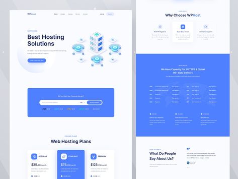 WPHost - Web Hosting Website Template by SabbirMc for WPDeveloper on Dribbble Web Hosting Design, Desk Pc, Hosting Website, Website Design Wordpress, Website Template Design, Wordpress Website Design, Blog Planner, Learning Design, Web Hosting Services