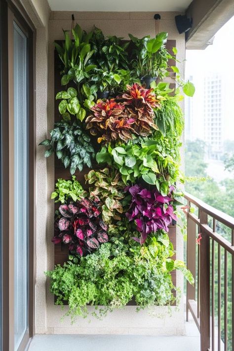 Transform small spaces with vertical gardens! 🌿🏙️ Learn how to integrate vertical gardens into your home or apartment for a lush, green environment without sacrificing floor space. Discover tips and ideas for creating your vertical oasis. #VerticalGardens #SmallSpaceLiving #UrbanGardening Gardens For Small Spaces, Sustainable Garden Design, Green Patio, Courtyard Design, Green Environment, Vertical Gardens, Sustainable Garden, Living Wall, Vibrant Flower