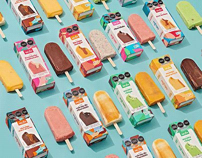 Popsicles Packaging, Mobile Kiosk, Ice Cream Logo, Ice Popsicle, Ice Cream Packaging, Trendy Food, Fun Personality, Ice Cream Brands, Eating Ice