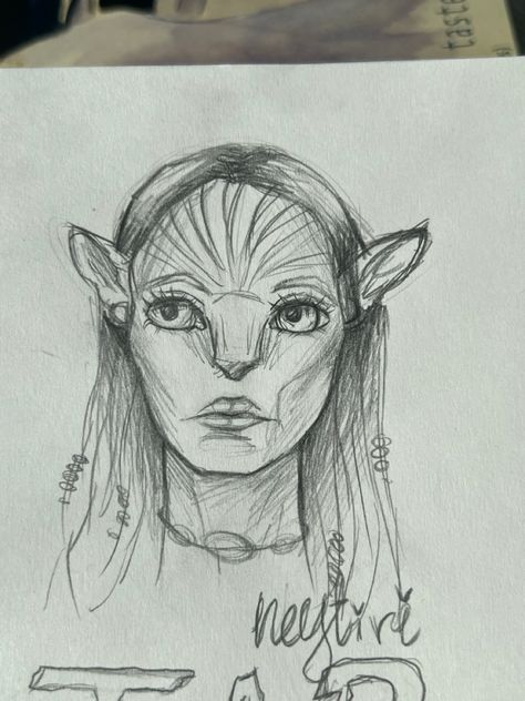 Avatar Drawing Sketches Easy, Avatar Pencil Drawing, Neytiri Sketch, Avatar Drawing Sketches, Draw Avatar, Drawing Avatar, Water Sketch, Avatar Neytiri, Neytiri Avatar