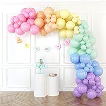 Color Balloon Garland, Rainbow Theme Party Decorations, Circus Balloons, Rainbow Balloon Arch, Rainbow Garland, Balloon Arch Kit, Rainbow Theme Party, Carnival Circus, Colorful Birthday Party