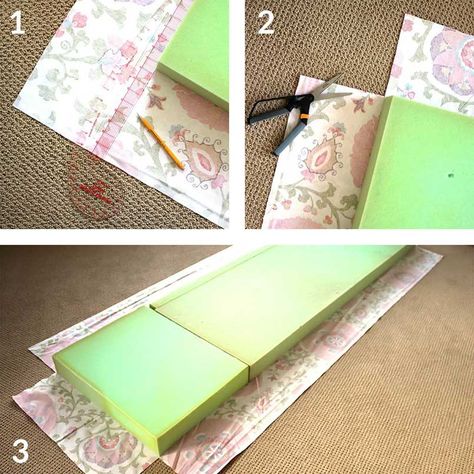 Diy Bench Cushion, Diy Bench Seat, Cushion Diy, Diy Bank, Diy Cushion Covers, Projek Menjahit, Sewing Cushions, Bench Seat Cushion, Camper Makeover