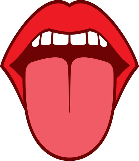 Open Mouth with Tongue Tongue Cartoon, Cartoon Tongue, Tongue Drawing, Human Tongue, Alphabet Pictures, Mouth Drawing, Lips Drawing, Open Mouth, Cartoon Images