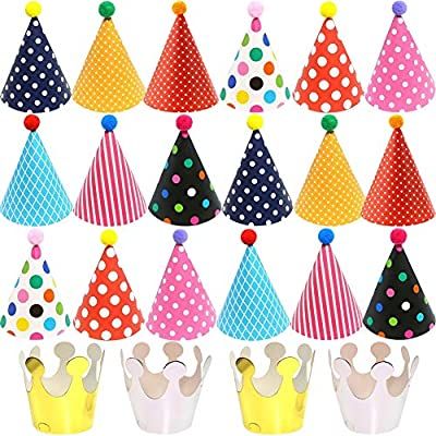 Cake Cone, Cake In A Cone, Crown Party, Diy Party Favors, Crown Hat, Birthday Party Hats, Paper Hat, Diy Hat, Birthday Crown