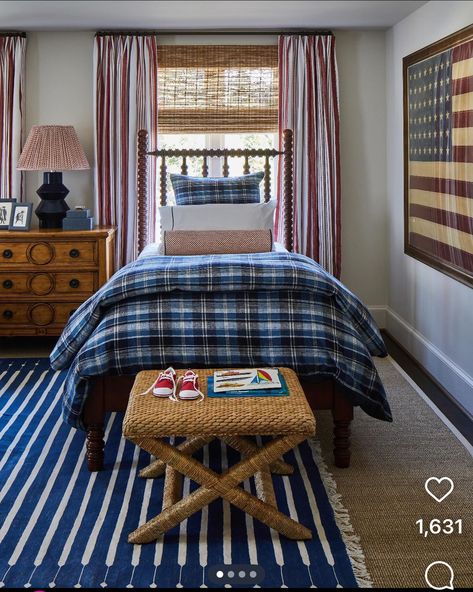 Americana Boy Room, Americana Bedroom, Boys Bedroom Ideas, Room 2023, American Boys, Boys Bedroom Makeover, Big Boy Bedrooms, Big Kids Room, Beautiful Bed