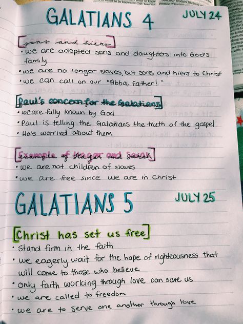 Galatians Bible Study Notes, Galatians Bible Study, Galatians Bible Journaling, Liv Pearsall, Galatians 4, Prayer For Studying, Book Of Galatians, Biblical Femininity, Bible Journals