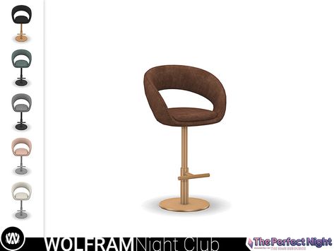 The Sims Resource - The Perfect Night - Wolfram Barstool Sims 4 Table Lamp Cc, Sims 4 Cc Barstools, Sims Bar, Sim4 Furniture, Sims Kitchen, Sims Decor, Sims 4 Couple Poses, Sims Furniture, Furniture Cc