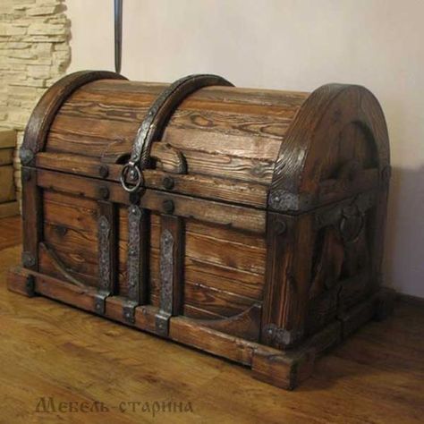 There should be always things in stored in our house which are basic utilities so that at some emergency situations we do not get short on them. When the impromptu guests arrive at home we need man… Pirate Chest, Chest Ideas, Treasure Chests, Woodworking Desk, Wooden Trunks, Woodworking Basics, Antique Trunk, Trunks And Chests, Woodworking Patterns