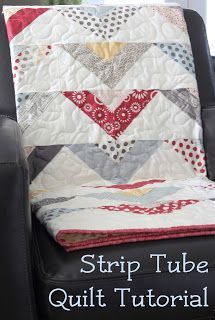 Strip Tube Quilt Tutorial and lots more Strip Tube Ruler, Tube Quilting, Strip Quilt, Quilt Tips, Quilt Modernen, String Quilts, Jelly Rolls, Quilt Tutorial, Cozy Quilts