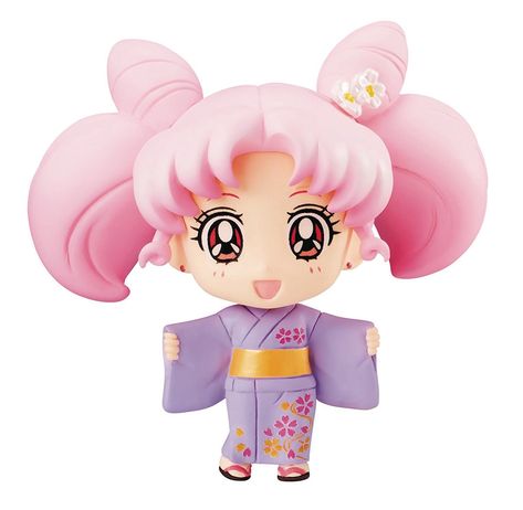 Sailor Moon: Petit Chara Chibi Usagi Figure (Yukata Version) Chibi Usagi, Sailor Moons, Moon Png, Sailor Moon Merchandise, Anime Release, Moon Festival, Film Anime, Latest Anime, Sailor Chibi Moon