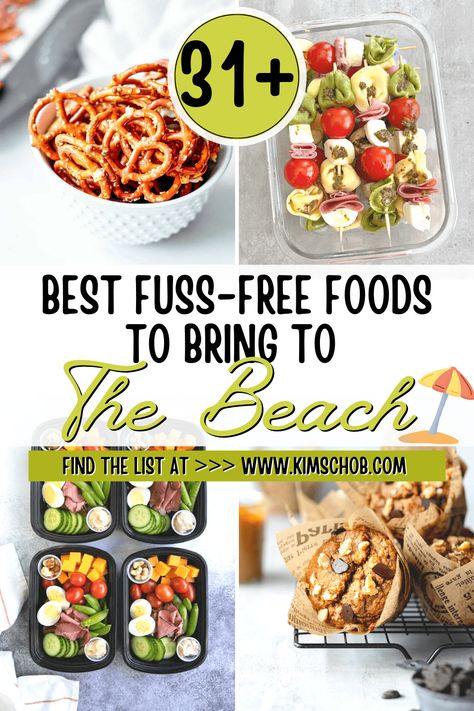 Vegetarian Beach Food, Easy Meals For The Beach, Best Beach Food To Pack, Beach Day Recipes, Lunch Ideas For Beach, Beach Lunch Ideas Families, Day At The Beach Food Ideas, Food To Bring To The Beach, Food To Take To The Beach