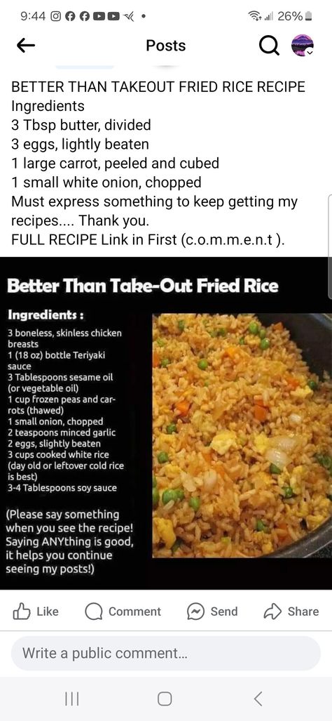 Better Than Takeout Fried Rice Recipe, Cooking White Rice, Rice Ingredients, Fried Rice Recipe, Teriyaki Sauce, White Onion, Frozen Peas, White Rice, Sesame Oil