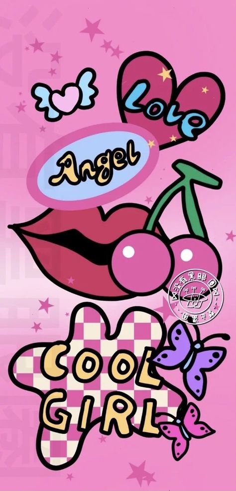 Girly Graffiti Art, Girly Graffiti, Tunnel Wallpaper, Girly Backgrounds, Heart Tunnel, Nice Wallpapers, Random Wallpaper, Graffiti Doodles, Pop Art Wallpaper