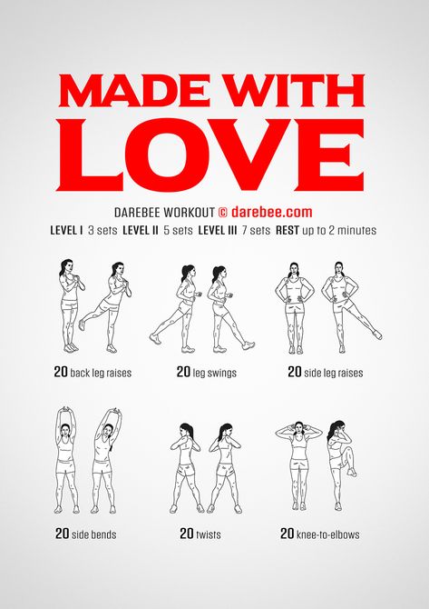 Made With Love Workout Darbee Workout, Easy Morning Workout, Lucy Quinn, Workout Sheets, Weekly Workout Routines, Office Workout, Mini Workout, Lower Body Muscles, Standing Abs