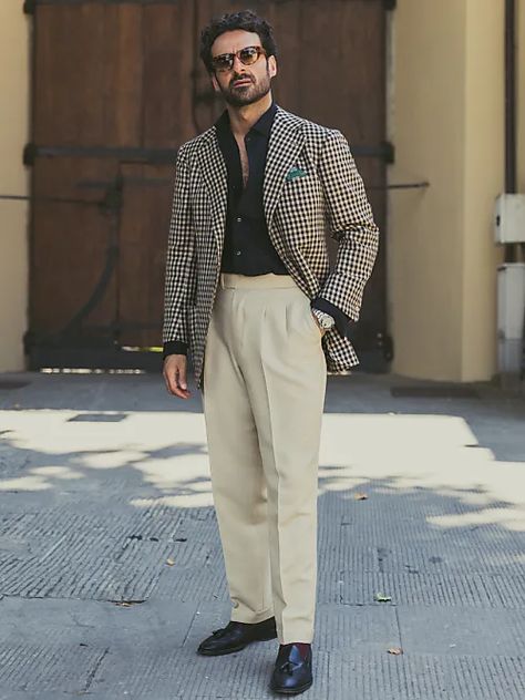 5 fashion looks inspired by Italian menswear Men Italian Style, Italian Fashion Men, Fashion For 2023, Sprezzatura Style, Houndstooth Outfit, Italian Menswear, Looks For Men, Italian Mens Fashion, Italian Chic