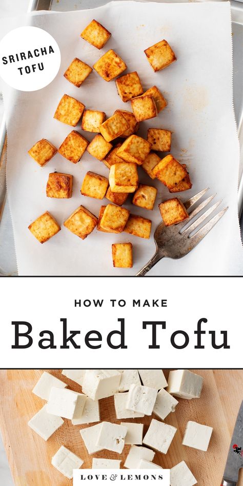 Learn how to cook tofu like a pro! With its crisp, firm texture and bold flavor, my easy baked tofu recipe is great for adding to bowls, stir fries, and more! | Love and Lemons #tofu #vegan #healthyrecipes #cleaneating Oven Tofu, Crispy Baked Tofu, Cook Tofu, Tofu Vegan, Tofu Recipe, Gimme Some Oven, Crispy Tofu, Baked Tofu, Cream Soda