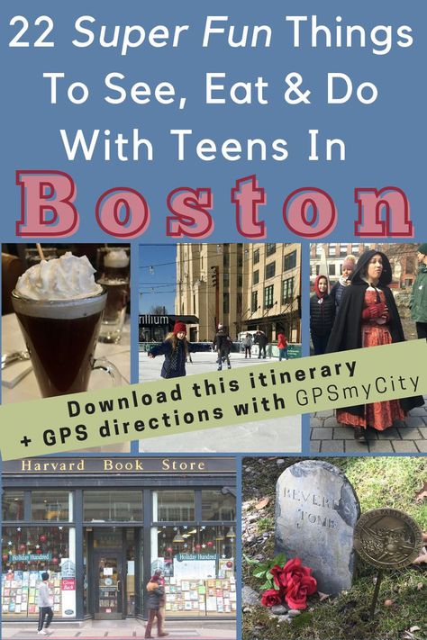 Boston is the perfect city for a family weekend getaway. It's compact, easy to get around and full of great museums, bookstores, restaurants and more. I've partnered with the GPSmyCity app so that you can download this article and turn it into a GPS-mapped itinerary for your own getaway. Weekend In Boston, Boston Weekend, Vacations With Kids, Things To Do Outside, Weekend Family Getaways, Vacation With Kids, Family Weekend, Gps Coordinates, Weekend Plans