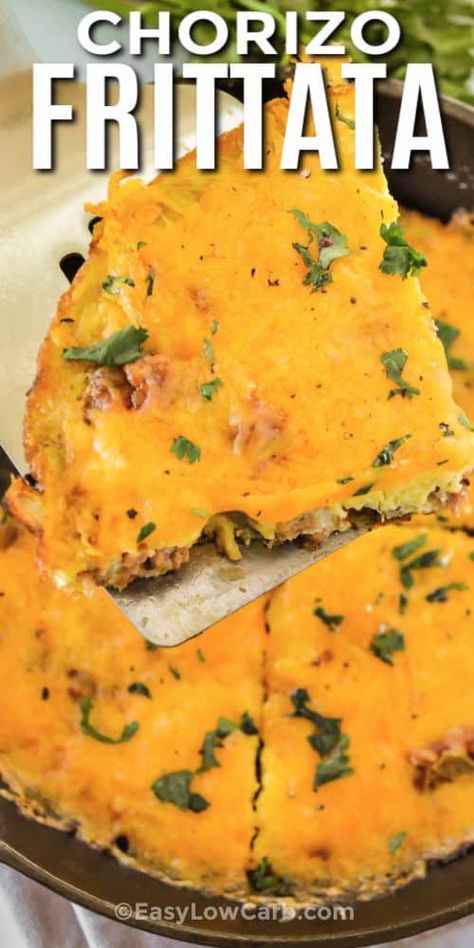 Chorizo Frittata Recipes, Chorizo Breakfast Recipes, Chirozo Recipes, Chorizo Recipes Breakfast, Recipes With Chorizo Sausage, Mexican Frittata, Chorizo Recipes Dinner, Chorizo Frittata, Mexican Keto