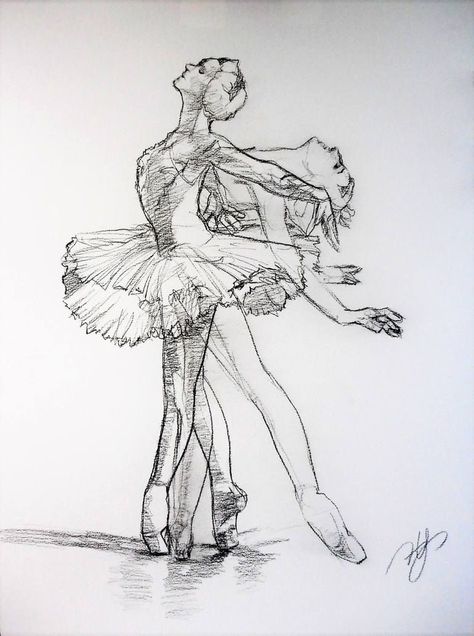 Dancer Drawing, Ballerina Drawing, Ballet Painting, Art Through The Ages, Art Alevel, People Drawing, Dancing Drawings, Drawing Charcoal, Dancers Art