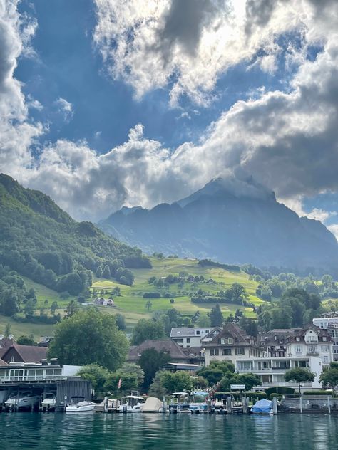 Switzerland Europe lake landscape Lucerne Switzerland Aesthetic, Lucerne Switzerland, Lucerne, Reasons To Live, Switzerland, Water