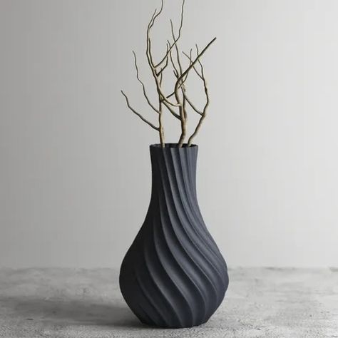 STL file vase 3d print 167 (1) 🏺 (OBJ)・Model to download and 3D print・Cults 3d Printed Vase, Bathroom Outdoor, 3d Printable, Minimalist Home Decor, Desk Organizers, Print Models, Outdoor Garden Furniture, Minimalist Home, 3d Design