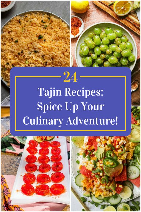 Collage of 4 tajin recipes. Tajine Recipes Vegetarian, Cooking With Tajin, Veggies With Tajin, How To Use Tajin Seasoning, What Is Tajin Good On, Tajin Recipes, Mexican Seasoning, Best Recipes, Spice Up