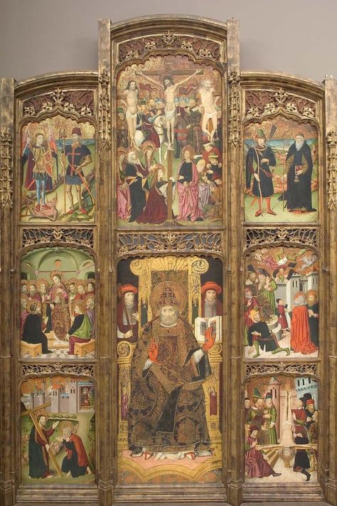 Altarpiece of Saint Peter Elizabeth Day, William Randolph Hearst, Saint Peter, Holy Rosary, Medieval Armor, Museum Of Fine Arts, Art Object, Vintage World Maps, Paintings