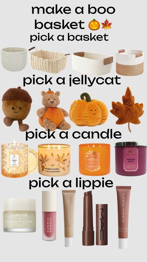 fall 🍂🍁🎃 #fall #fallaesthetic #boobasket #inspo #fyp Movie Lover Gift Basket, Preppy Baskets, Cozy Baskets, Boo Basket Ideas For Girlfriend, Fall Basket Ideas, Fall Baskets, Thanksgiving Gift Basket, Boo Basket Ideas, Pumpkin Butterscotch