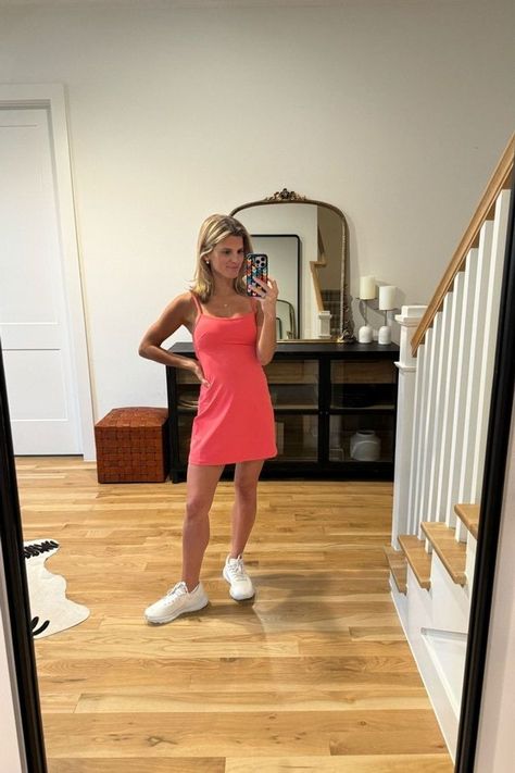 Anyone else getting ready for warm weather and Summer workout? I love this align tank dress from Lululemon, helping me feel beautiful even when working out. I love I can wear it as a casual everyday outfit or as a tennis outfit. Let's get going on our fitness goals ladies! Tap to shop this fitness dress here! Summer Workout Outfits, Tennis Outfit, Align Tank, Summer Workout, Feel Beautiful, Lululemon Align, Workout Outfit, Tennis Clothes, Everyday Outfit