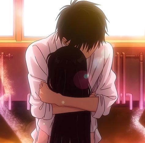 Sawako X Kazehaya, Sawako And Kazehaya, Kimi No Todoke, Anime Hug, Me N Him, Romance Anime, Me And Him, Me And Who, Cute Profile Pictures