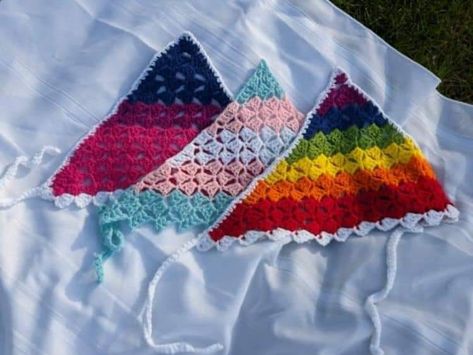 Trans Crochet, Pan Pride Flag, Ace Pride Flag, Pride Crochet, Pride Clothes, Pan Pride, Trans Pride Flag, Ace Pride, Crochet Bandana