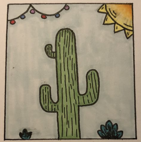 Dessin de cactus très facile à reproduire 😉 Mosaic Drawing, Disney Horses, Mosaic Crafts, Ink Drawing, Book Journal, Nature Art, Easy Drawings, Crayon, Line Art