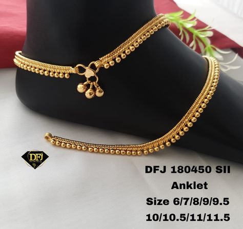 Golden Payal Design, Gold Payal Design, Gold Leg Chain, Gold Anklet Designs, Payal Design, Payal Designs Silver, Anklet Design, Silver Anklets Designs, Indian Ring