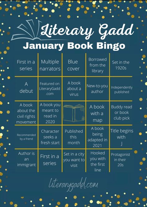 Book Bingo Challenge 2023, January Book Bingo, Book Bingo 2023, January Book Challenge, Tbr Prompts, Bookish Bingo, January Book, Book Bingo, Reading Bingo