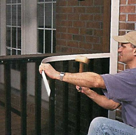 Do-It-Yourself DIY Screened-In Porch - The Original Screen Tight System How To Screen In A Porch, Simple Screened In Porch, Deck Screening, Screen Porch Panels, Screened Deck, Screen Porch Systems, Deck Enclosures, Farmers Porch, Screened In Porch Diy