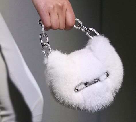 Fuzzy Bag, Heart Handbag, Wang Bag, Alexander Wang Bag, Bag Aesthetic, Fur Bag, Pink Fur, Bags Aesthetic, Outfits With Hats